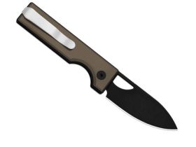 Складной нож Kizer Little Ringbo, сталь AEB-L, рукоять алюминий, коричневый/черный