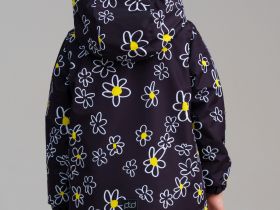 Куртка текстильная с полиуретановым покрытием для девочек (ветровка)