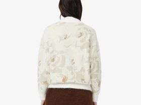 Женский кардиган Lacoste с цветочной вышивкой