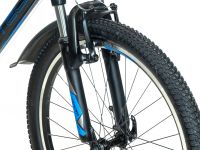 Подростковый велосипед Stels Navigator 410 V 21 sp 24, год 2026, цвет Черный-Синий, ростовка 12