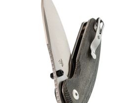 Складной нож Kizer Meteora, сталь Nitro-V, рукоять микарта, черный