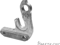 Держатель заднего переключателя &quot;петух&quot; Meta №242 фрезерованный (серебристый)