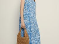 Сарафан силуэта трапеция с принтом