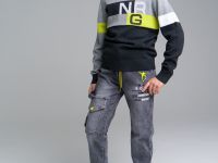 Брюки текстильные джинсовые для мальчиков