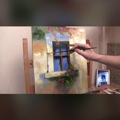 Пишем маслом в старинном особняке
