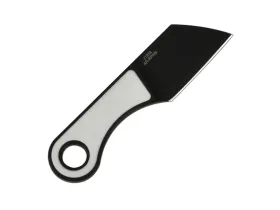 Нож шейный CJRB Chip, сталь AR-RPM9 Black PVD Coating, рукоять G-10 черно-белая