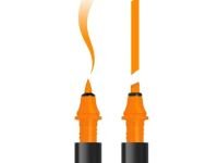 Маркер для скетчинга Molotow "Sketcher" YG395 c кистью и скошенным пером leaf green