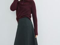 Асимметричная юбка, Серый