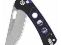 Складной нож QSP Unicorn, сталь 14C28N, рукоять микарта, черно-фиолетовый