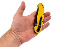 Складной нож Steelclaw Крыса, сталь AUS8, рукоять G-10 желтая с рисунком