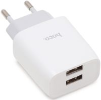 Зарядное устройство Hoco C73A USB/USB с кабелем USB-C 12 Вт Белое