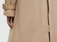 Двубортный тренч с рукавом реглан