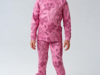 Термокомплект трикот. для девочек: фуфайка (футболка) с длин. рук, брюки для эпизод. использования