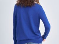 Джемпер прямого силуэта с округлым вырезом