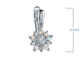 Серьги из белого золота с бриллиантами э4701сг10177200