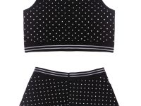 Комплект трикотажный для девочек: топ, трусы