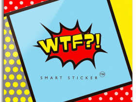 Держатель наклейка WTF