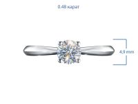 Классическое кольцо из серебра э0612кц04203099_white