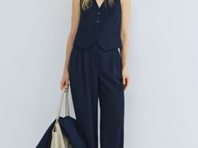 Классический жилет, Синий