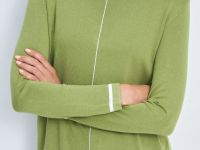 Джемпер с контрастной отделкой