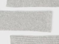 Носки в рубчик, 3 пары, Серый