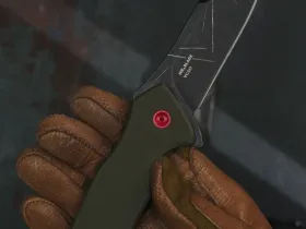 Складной нож Mr.Blade Hellcat Mini Mandalorian blackwash, сталь VG-10, рукоять Olive G10