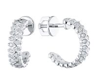 Пусеты из белого золота с бриллиантами э0901пс12200014