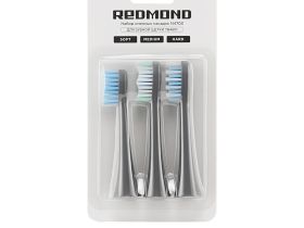 Набор сменных насадок REDMOND N4703 для зубной щетки (серый)