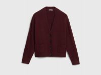 Кардиган из мягкой пряжи с шерстью, Фиолетовый
