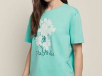 Футболка свободного силуэта с принтом