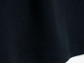 Топ из хлопка и модала с воротником-стойкой, Черный