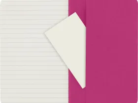Блокнот в линейку Moleskine "Cahier Journal" 3 шт Pocket 90х140 мм 64 стр, обложка розовая неон