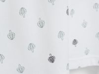 Поло из хлопка с принтом, Белый