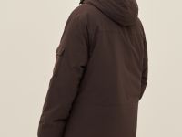 Пальто утепленное с воротником-стойкой