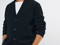Кардиган из мягкой пряжи, Черный