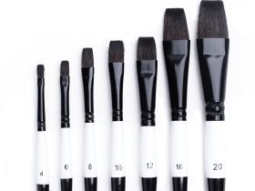 Кисть имитация белки №6 плоская Малевичъ "Blanka"