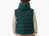 Мужской утеплённый стёганый жилет Lacoste с капюшоном