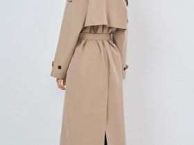 Длинный тренч, Бежевый