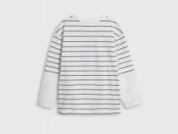 Лонгслив с принтом для девочек, Белый