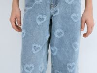 Прямые джинсы для девочек, Голубой