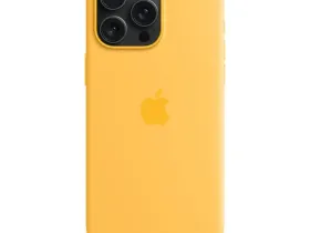 Чехол-накладка Silicone Case with MagSafe для iPhone 15 Pro силиконовый (желтый)