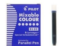 Картриджи для ручек Pilot "Parallel Pen" 6 шт, цвет синий