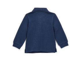 Поло с длинным рукавом для маленького мальчика