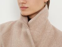 Двубортное пальто свободного силуэта