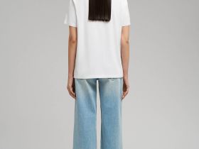 Футболка прямого кроя из джерси