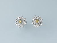 Пусеты из белого золота э4712пс04201125