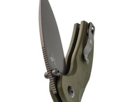 Складной нож Kizer Mini Grouper, сталь D2, рукоять G10, зеленый