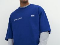 Объёмная футболка из хлопка, Синий