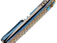 Складной нож Assassin knives Gentlemen, сталь Damascus, рукоять титан