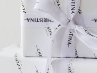 White Ribbon - Белая лента &quot;CHRISTINA&quot;, 19 мм (1 м)